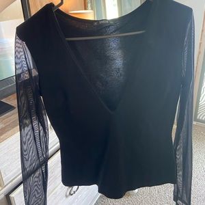 Shein mesh sleeve top